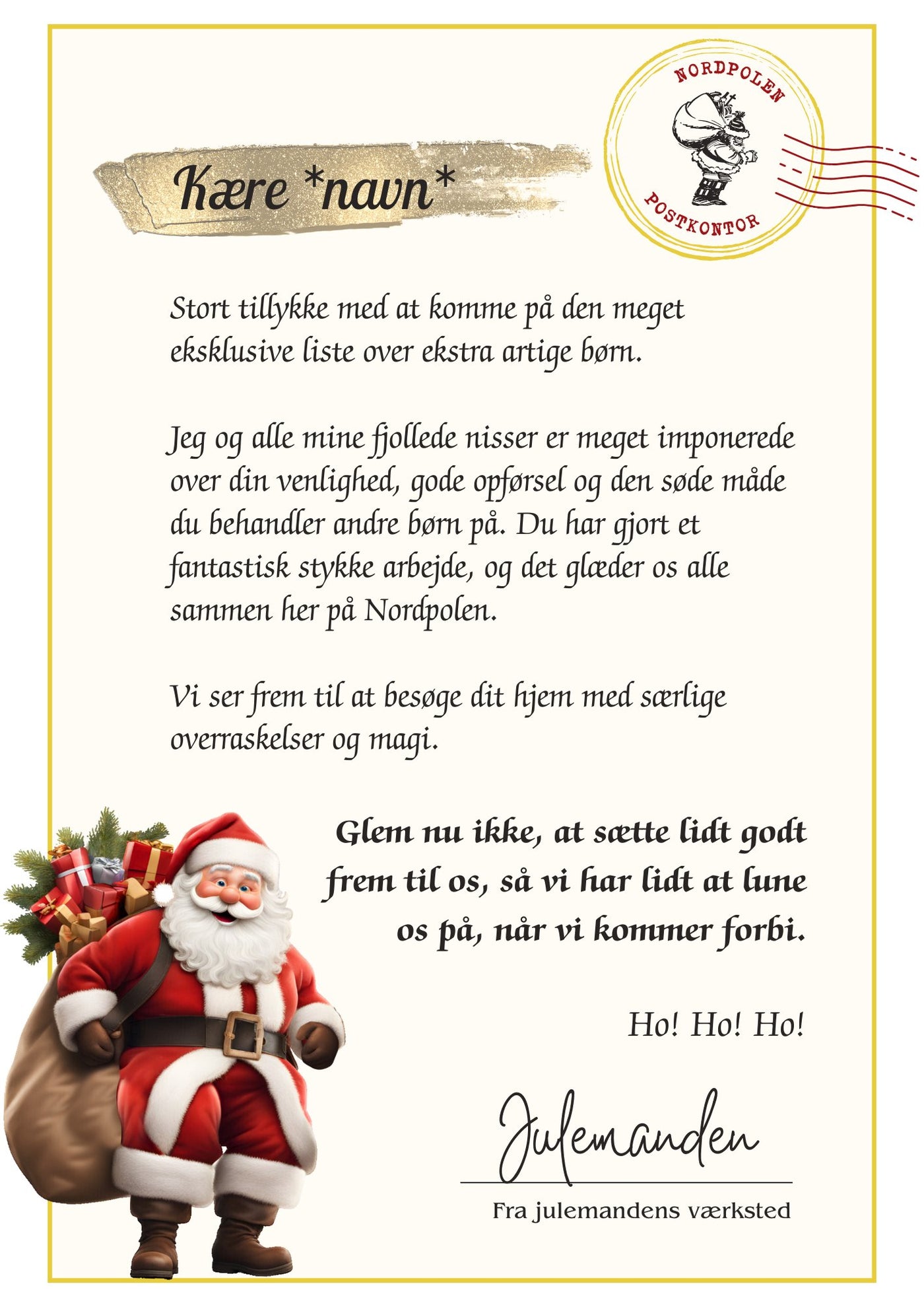 En Personlig Hilsen fra Julemanden) - Unmute Greetings